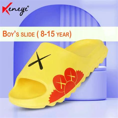 Buy Keneye Trendy Soft And Comfortable Outdoor Yellow Flip Flop Slides