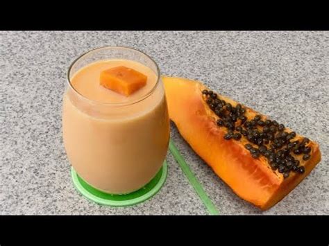 Batida De Lechosa Batida De Papaya Youtube