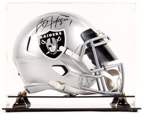 Bo Jackson Signed Los Angeles Raiders Full Size Speed Helmet With High