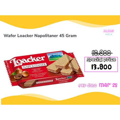 Jual Wafer Loacker Napolitaner Gram Shopee Indonesia