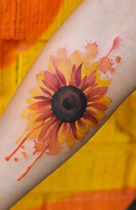 Gorgeous Sunflower Tattoo Ideas To Make Your Arm Delightful