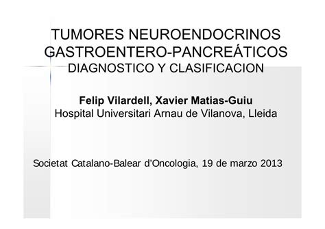 PDF TUMORES NEUROENDOCRINOS GASTROENTERO NEOPLASIAS