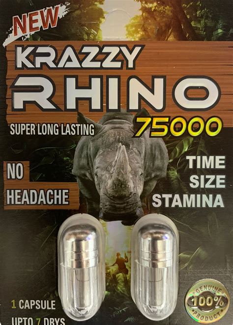 Krazy Rhino Male Sexual Supplement Enhancement Pill Rhino