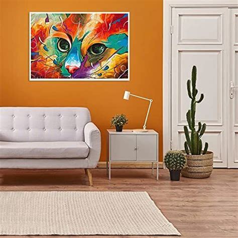 WACYDSD Puzzle Adulte 1000 Pièces Chat Coloré Chats Décoration Mur