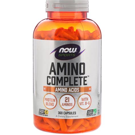 Now Foods Sports Amino Complete Capsules Byclue