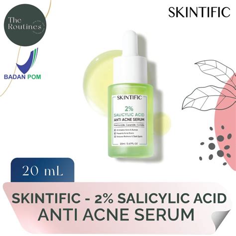 Jual Skintific 2 Salicylic Acid Anti Acne Serum 20 Ml Shopee Indonesia