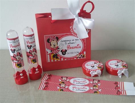 Kit De Lembrancinhas Minnie Vermelha Elo Produtos Especiais