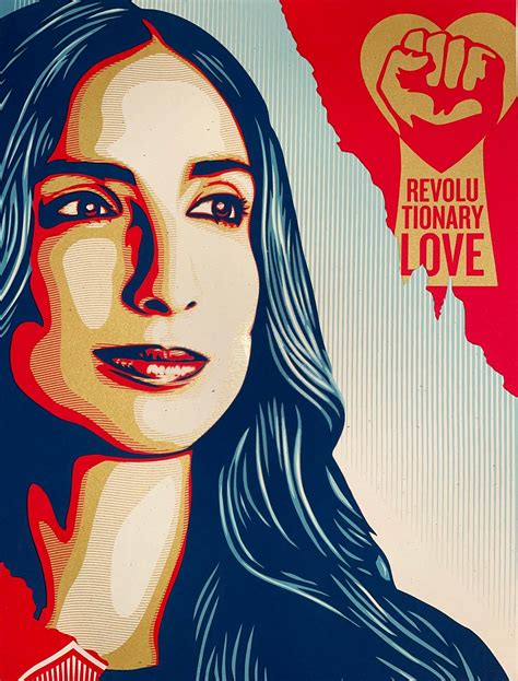 Shepard Fairey Valarie Kaur And Shepard Fairey Silkscreen Print Obey