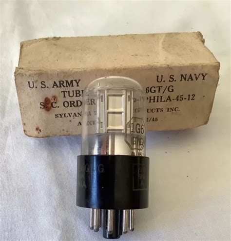 Radio Militaria Tsf Ww Us Army Us Navy Tube Jan Chs G Gt G Sylvania