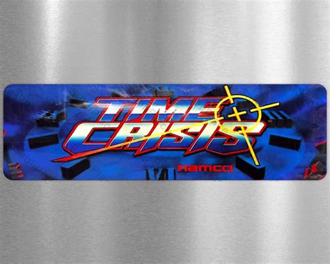 Time Crisis Arcade Game Marquee 4x135 Metal Plate High Gloss With