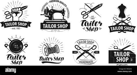 Tailor logo hi-res stock photography and images - Alamy