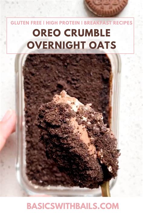 Oreo Overnight Oats High Protein Recipe Recipe Overnight Oats Recipe Healthy Protein