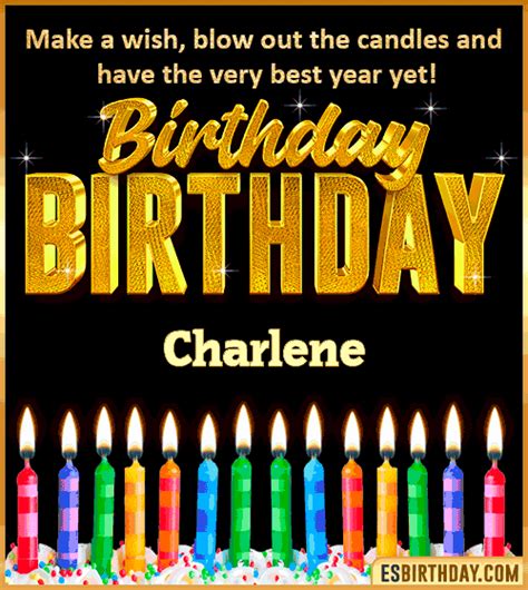 Happy Birthday Charlene  🎂 Images Animated Wishes【28 S】