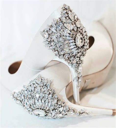 Crystal Embellished Heels By Badgley Mischka Bridal Shoes Badgley