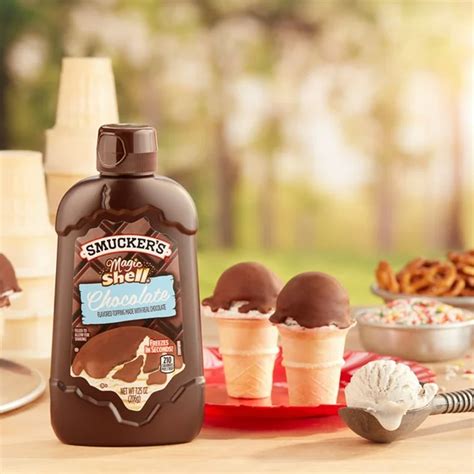 Qoo10 Smucker S Magic Shell Chocolate Syrup 206g Drinks