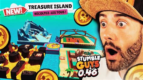 JE JOUE SUR LA NOUVELLE MAP INCROYABLE TREASURE ISLAND SUR STUMBLE GUYS