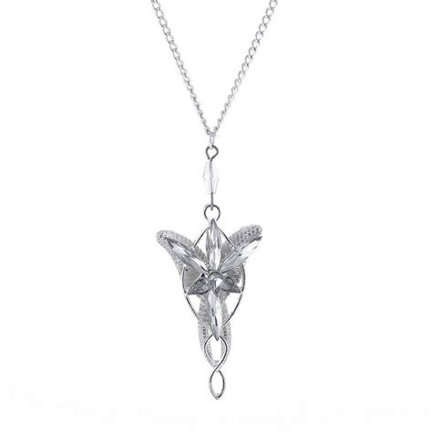 the lord of silver plated Arwen Evenstar Pendant necklace crystal arwen ...