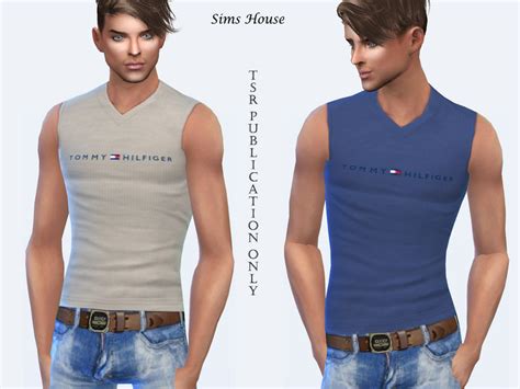 The Sims Resource Men S T Shirt Without Sleeves