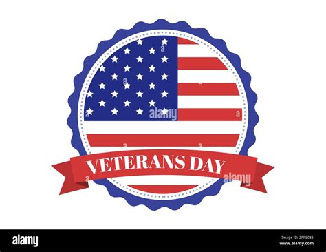 Veterans Day On November 11 Template Hand Drawn Cartoon Flat