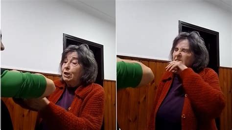 La Reacci N De Una Abuelita Al Ver El Tatuaje Que Se Hizo Su Nieta Para