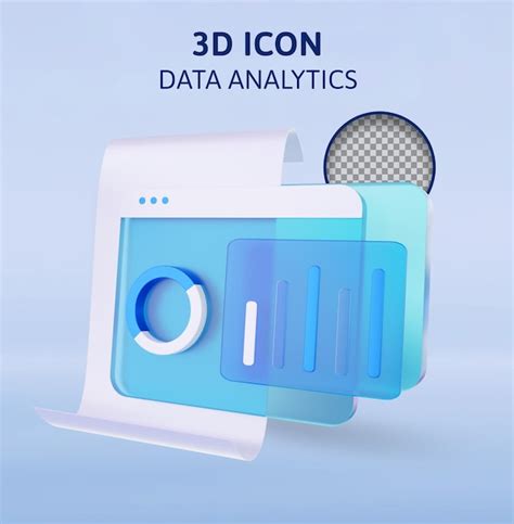 Premium Psd Data Analytics D Rendering Illustration