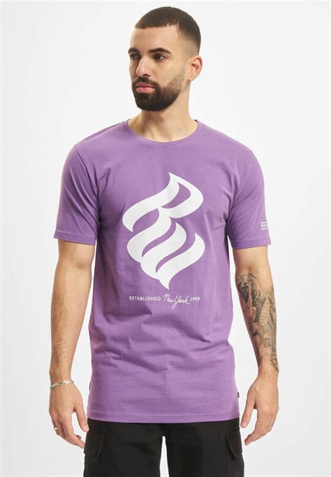 Rocawear T Shirt Med Print Purple Syrenlila