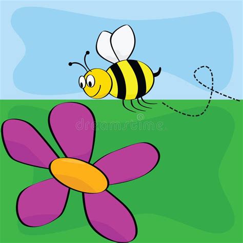 Cartoon Bee With Hive Stock Vector Illustration Of Vector 25544253