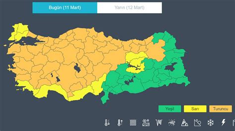 Meteoroloji Den Kente Sar Ve Turuncu Kodlu Uyar