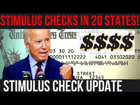 YES STIMULUS CHECKS IN 20 STATES Biden S Big Decsion This Week