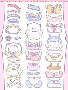 Kawaii Paper Doll Pakaian Boneka Gambar Lucu Boneka Seni