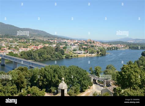 The River Minho And The Spanish Town Of Tui As Seen From Valenca In