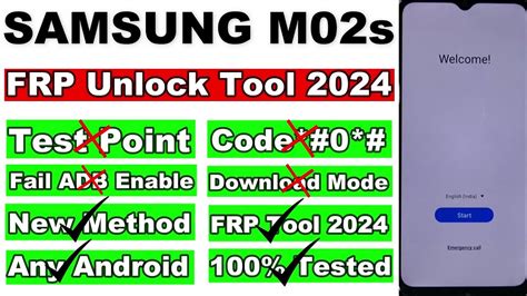 Samsung M02s Sm M025f Frp Bypass No Test Point No 0 Fail