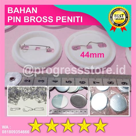 Jual Bahan Baku Pin Bros Pin Peniti Pin Bulat Bros Bulat Ukuran