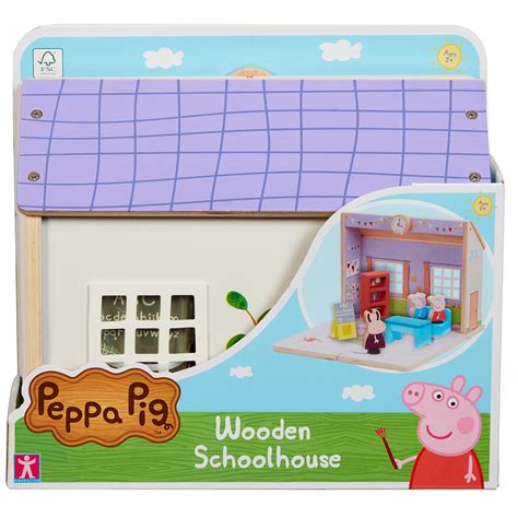 Set De Joaca Din Lemn Peppa Pig Scoala Cu Figurine Emag Ro