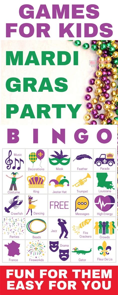 mardi gras party games for kids - Mom Resource