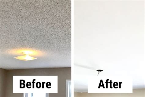 Smooth Ceiling Popcorn Stucco Removal Richmond Hill On Shelly Lighting