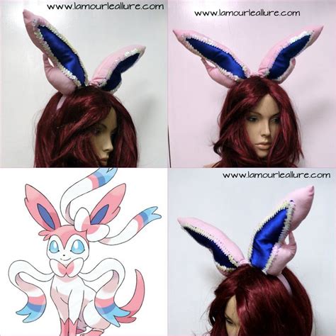 Sylveon Pokemon Ear Headband Cosplay Dance Costume Rave Bra Rave Wear