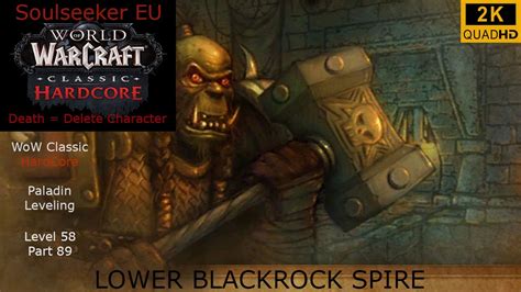 WoW Classic Hardcore Soulseeker EU Paladin Leveling Level 58 Part