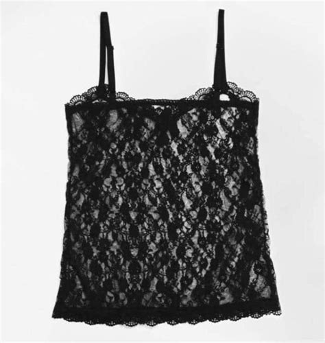 Black Tank Top In Stretch Lace Marianna Giordana Paris