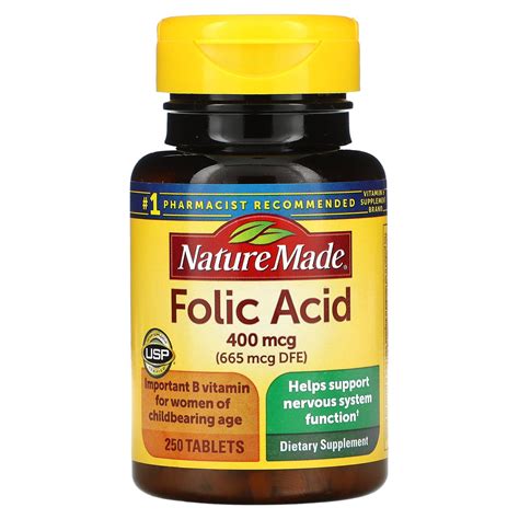 Nature Made Folic Acid Mcg Tablets