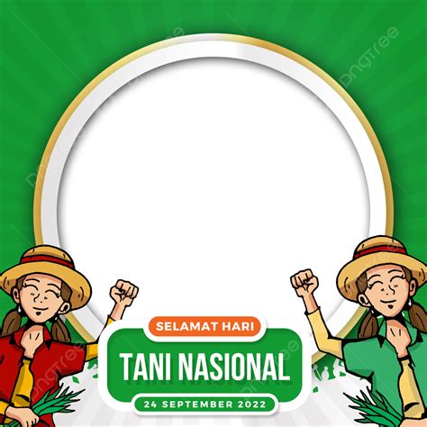 Hình ảnh Twibbon Hari Tani Nasional PNG Vector PSD và biểu tượng để