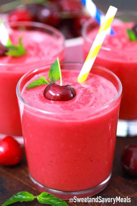 Cherry Smoothie Recipe [video] Sandsm