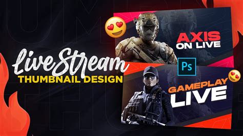 Livestream Gaming Thumbnail Design Gaming Thumbnail Design Live