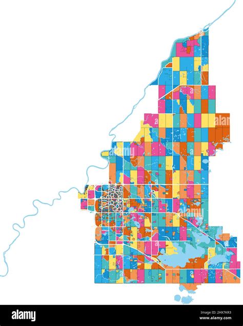 Strathcona county map hi-res stock photography and images - Alamy