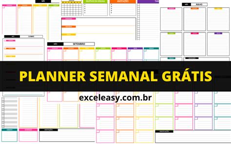 Planificador Semanal Excel