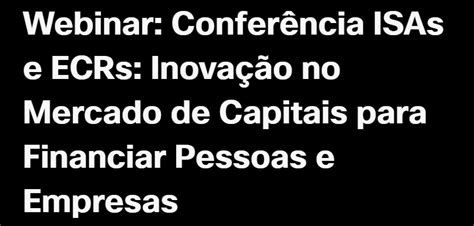 Nacional Webinar sobre inovação no mercado de capitais para financiar