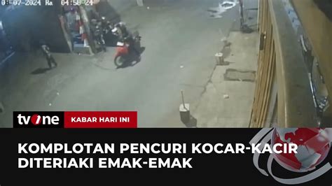 Detik Detik Emak Emak Berhasil Gagalkan Curanmor Bersenpi Terekam CCTV