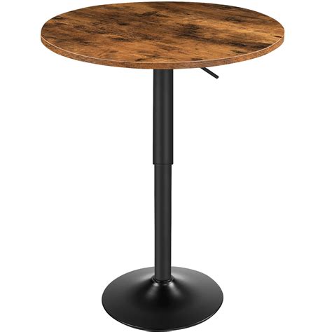 Hoobro Bar Table Height Adjustable Round Pub Table 27 354 Inches