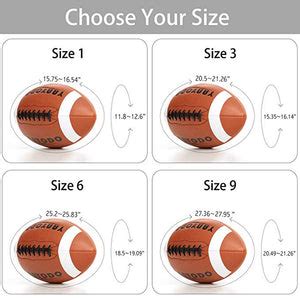 American Football, Official Size Footballs with Super Grip - YANYODOSports