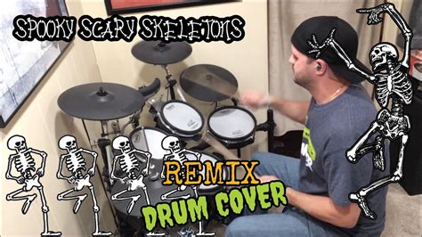 Spooky Scary Skeletons Living Tombstone Remix Drum Cover Throwback Drummer Youtube